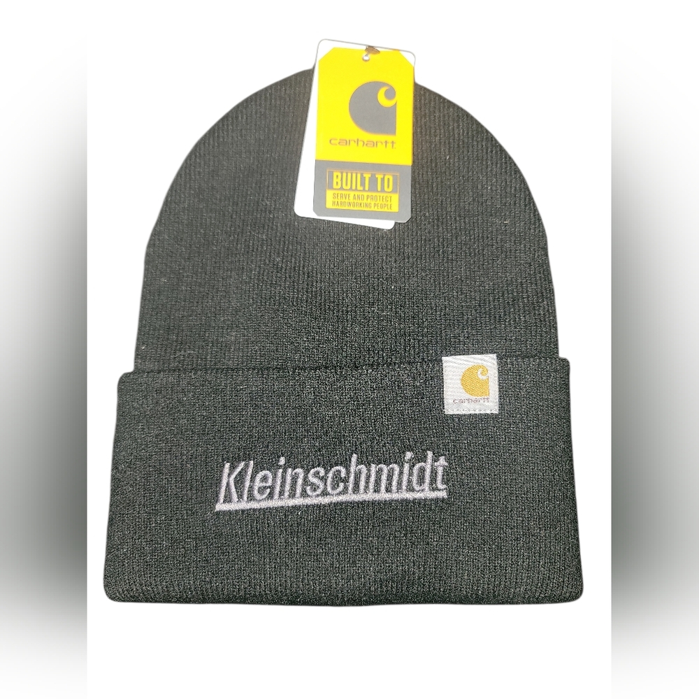 NWT Kleinschmidt Carhartt Knit Cuffed Beanie With Business Embroidery